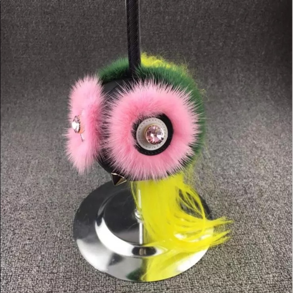 100% GENUINE MINK FUR BAG BUG